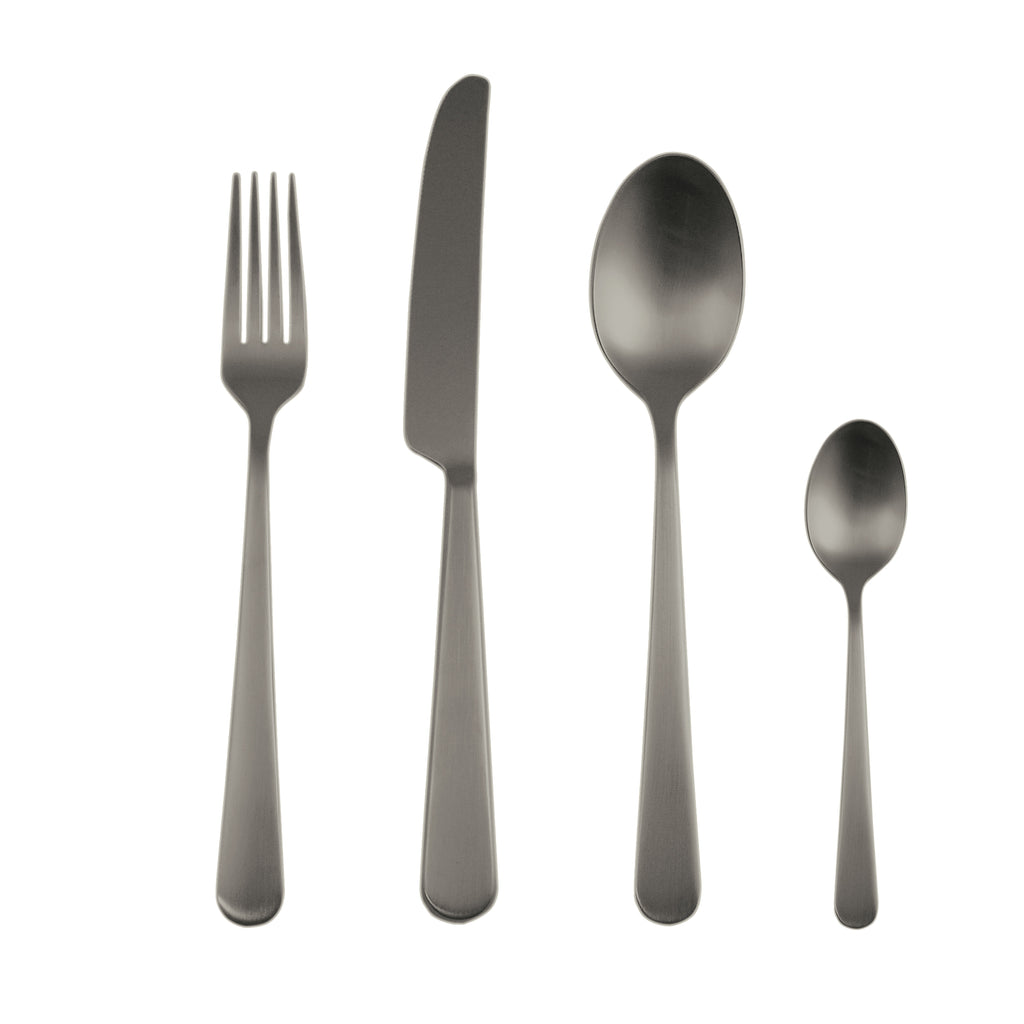 Ménagère 24 pièces Stoccolma Pvd Nero Ice - Mepra