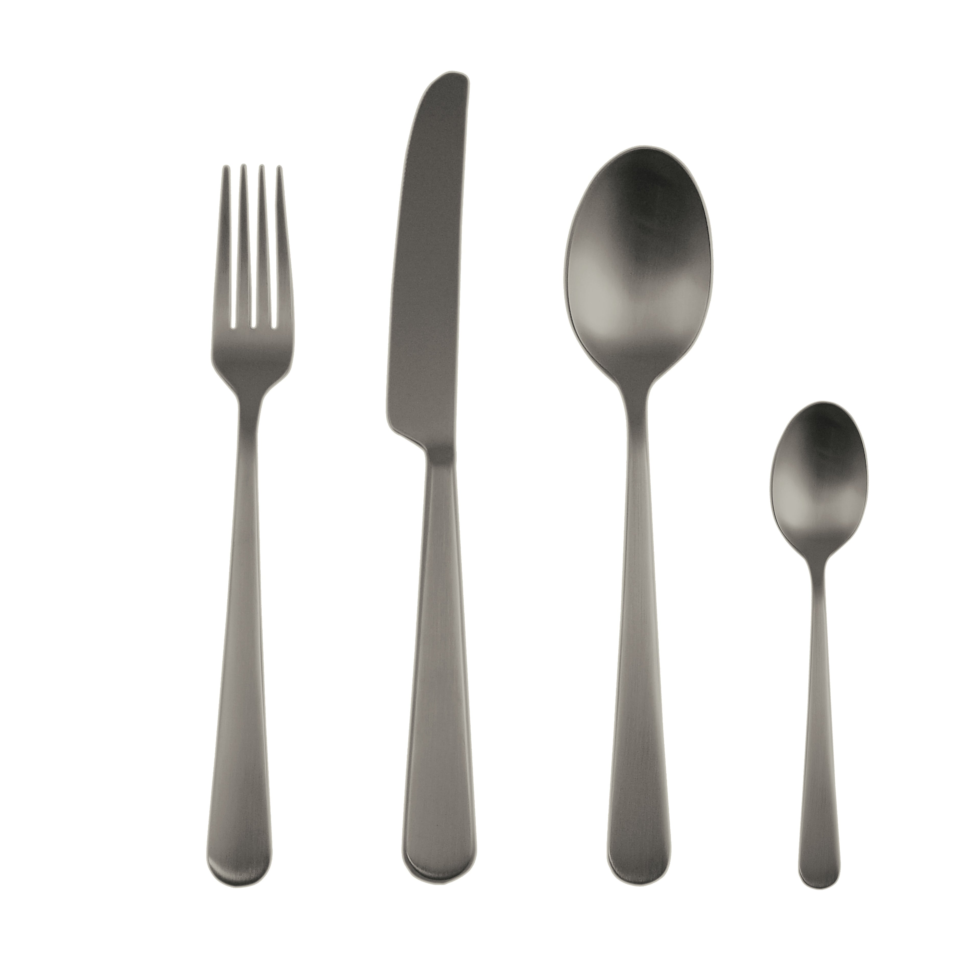 Cutlery set of 24 Stoccolma Pvd Nero Ice - Mepra