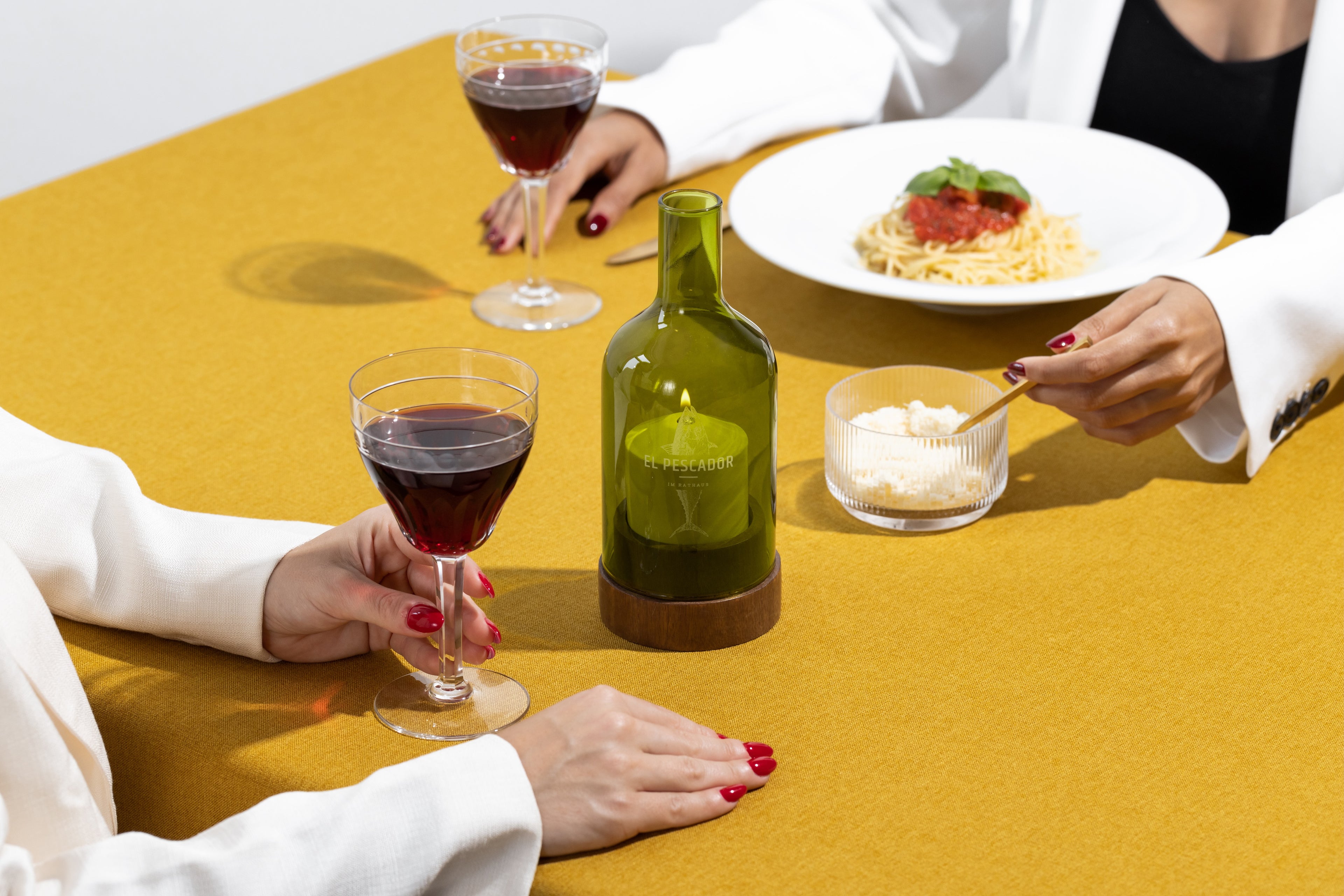 Oil Lamp Ino Wood Green - Candola