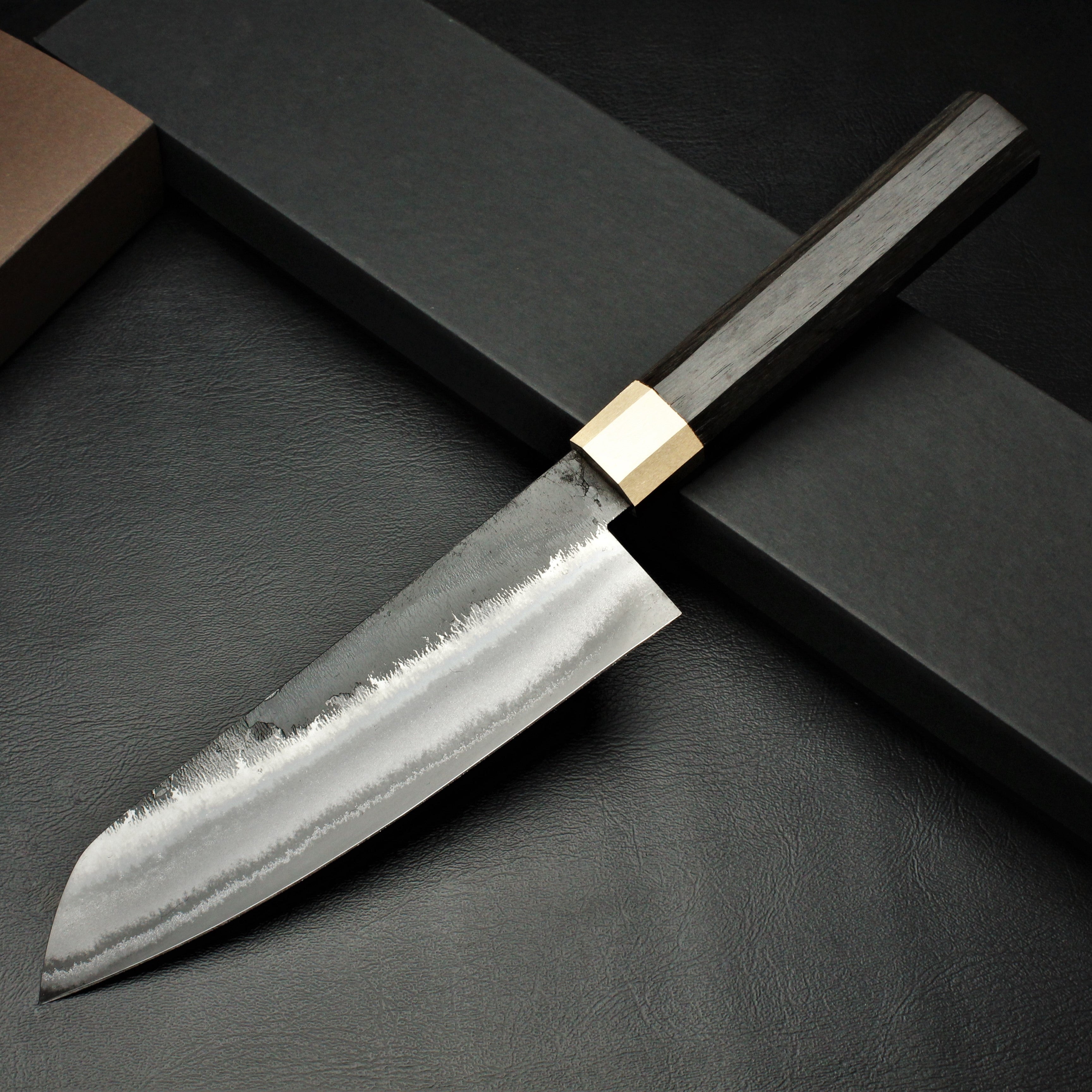 Knife Santoku Mooreiche Oktagonal - Lilienstahl