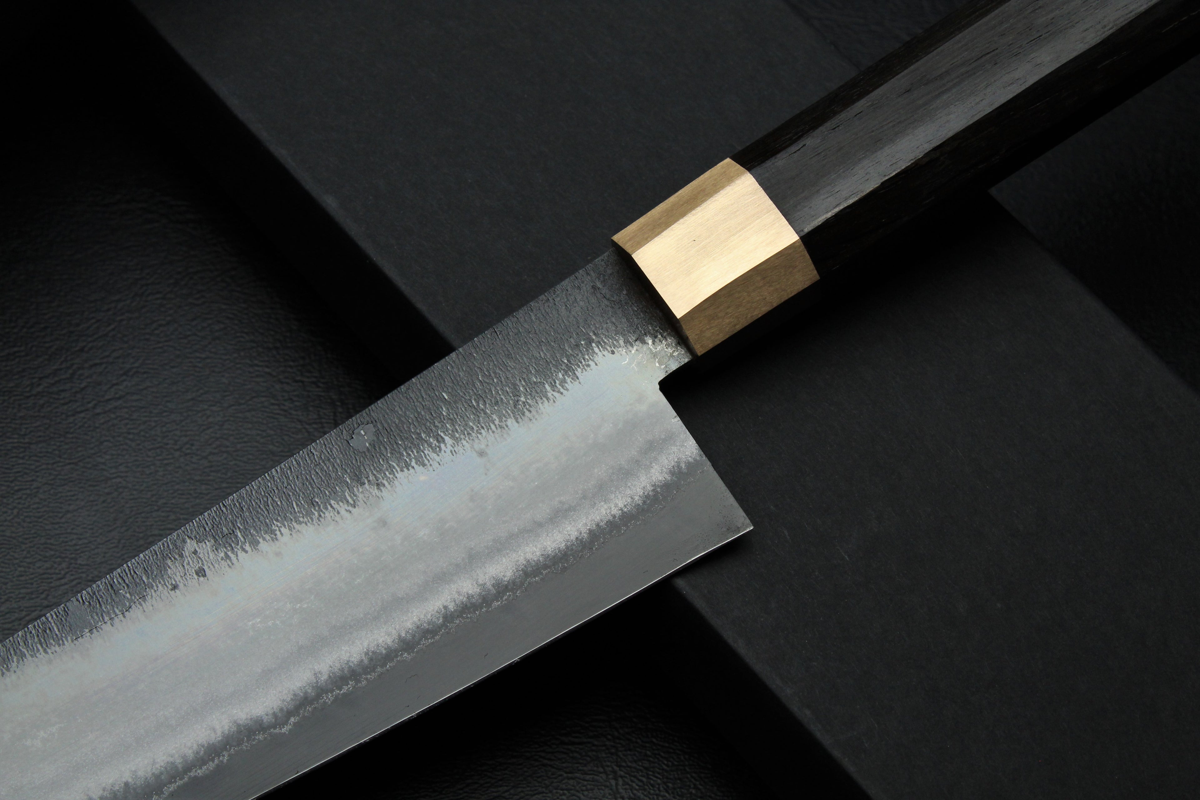 Knife Gyuto Mooreiche Oktagonal - Lilienstahl