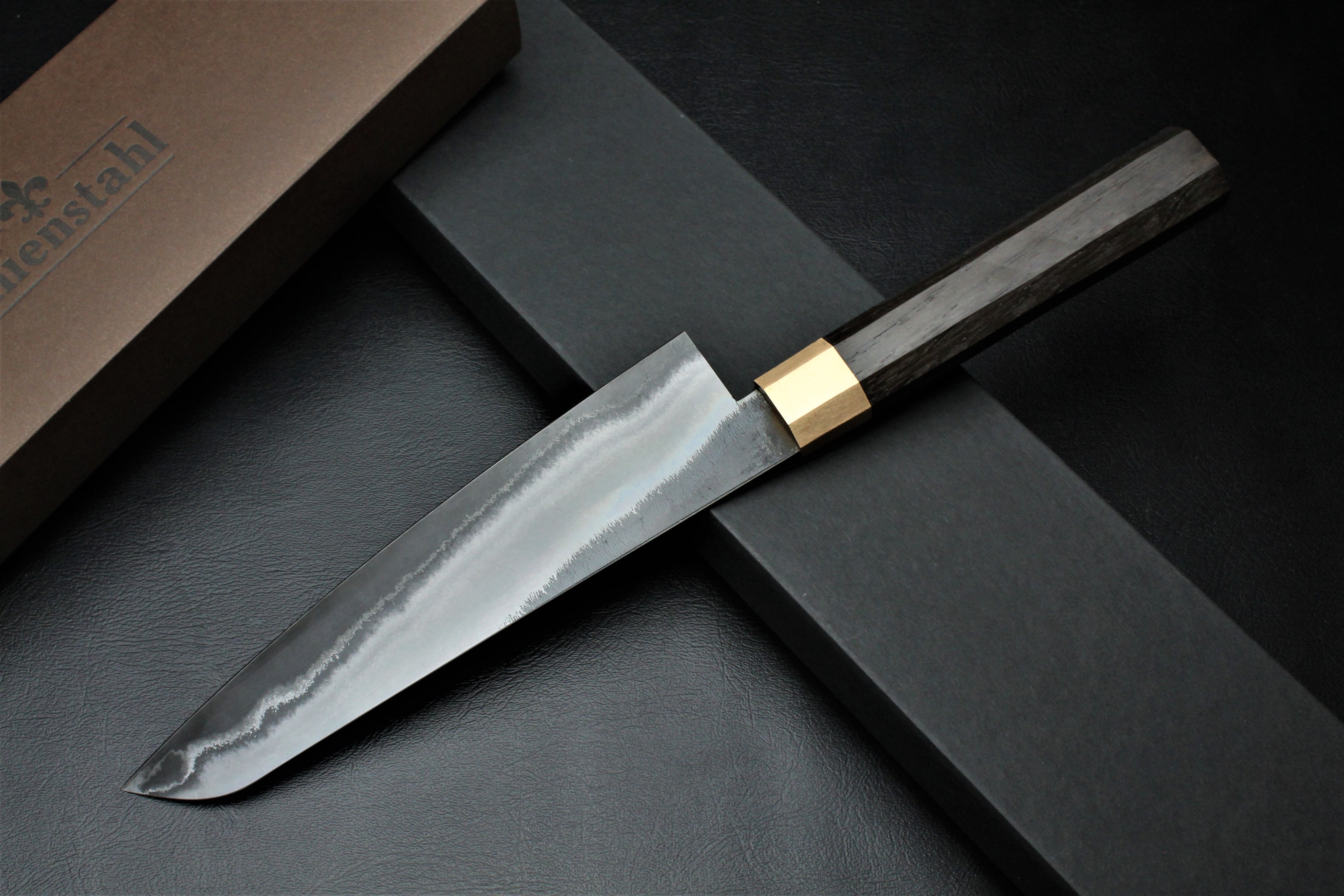 Knife Gyuto Mooreiche Oktagonal - Lilienstahl