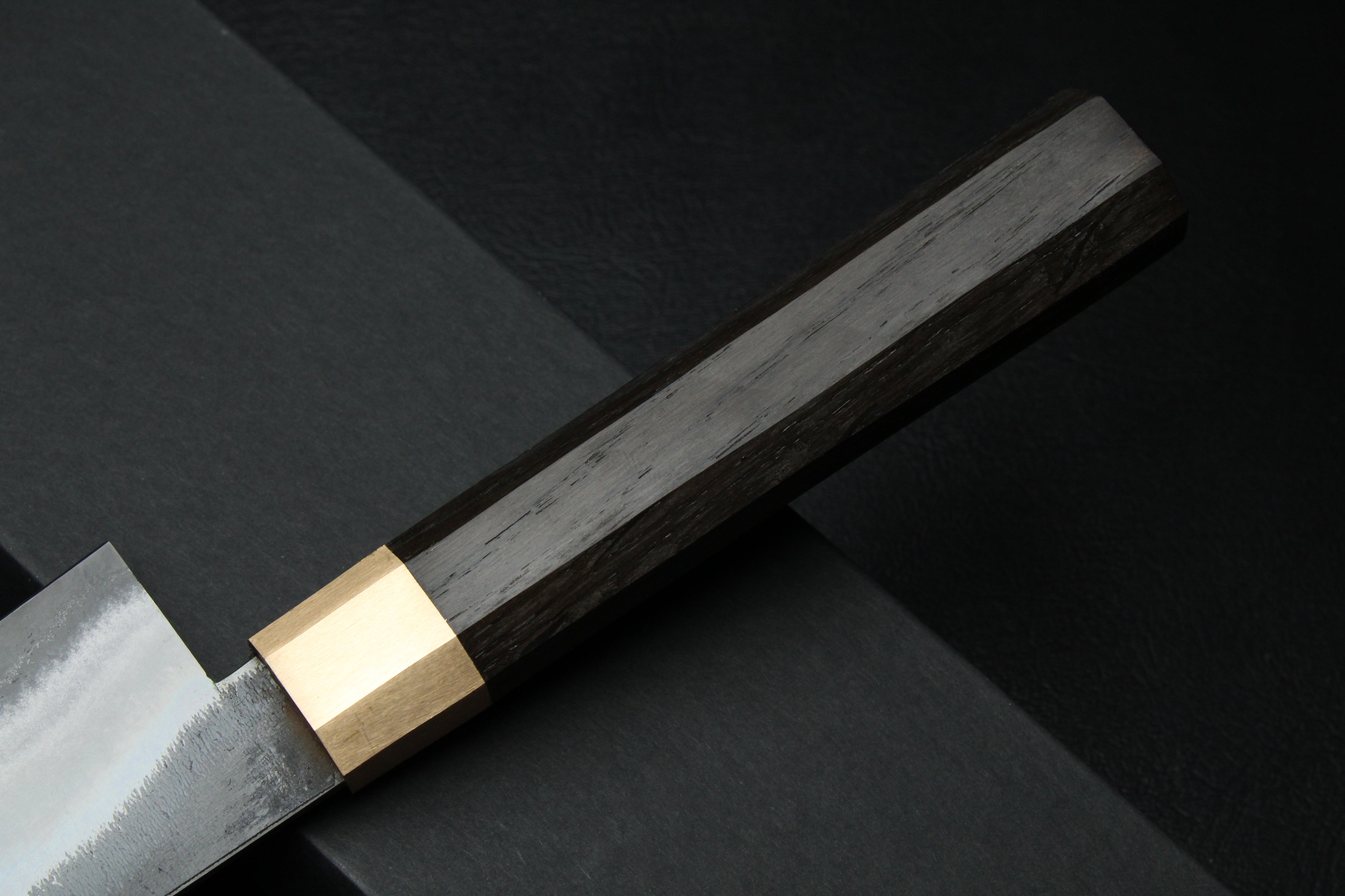 Knife Gyuto Mooreiche Oktagonal - Lilienstahl