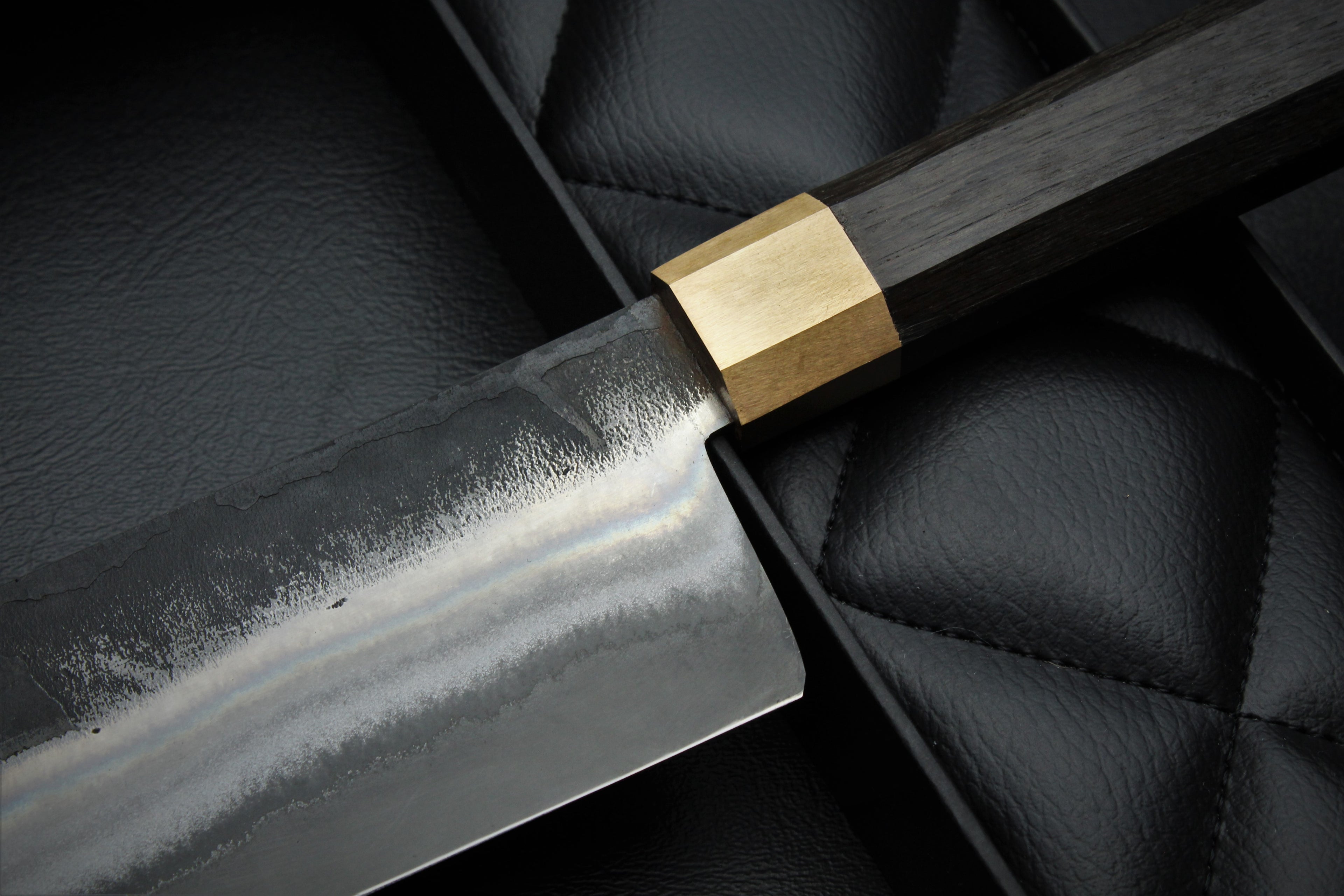 Knife Nakiri Mooreiche Oktagonal - Lilienstahl