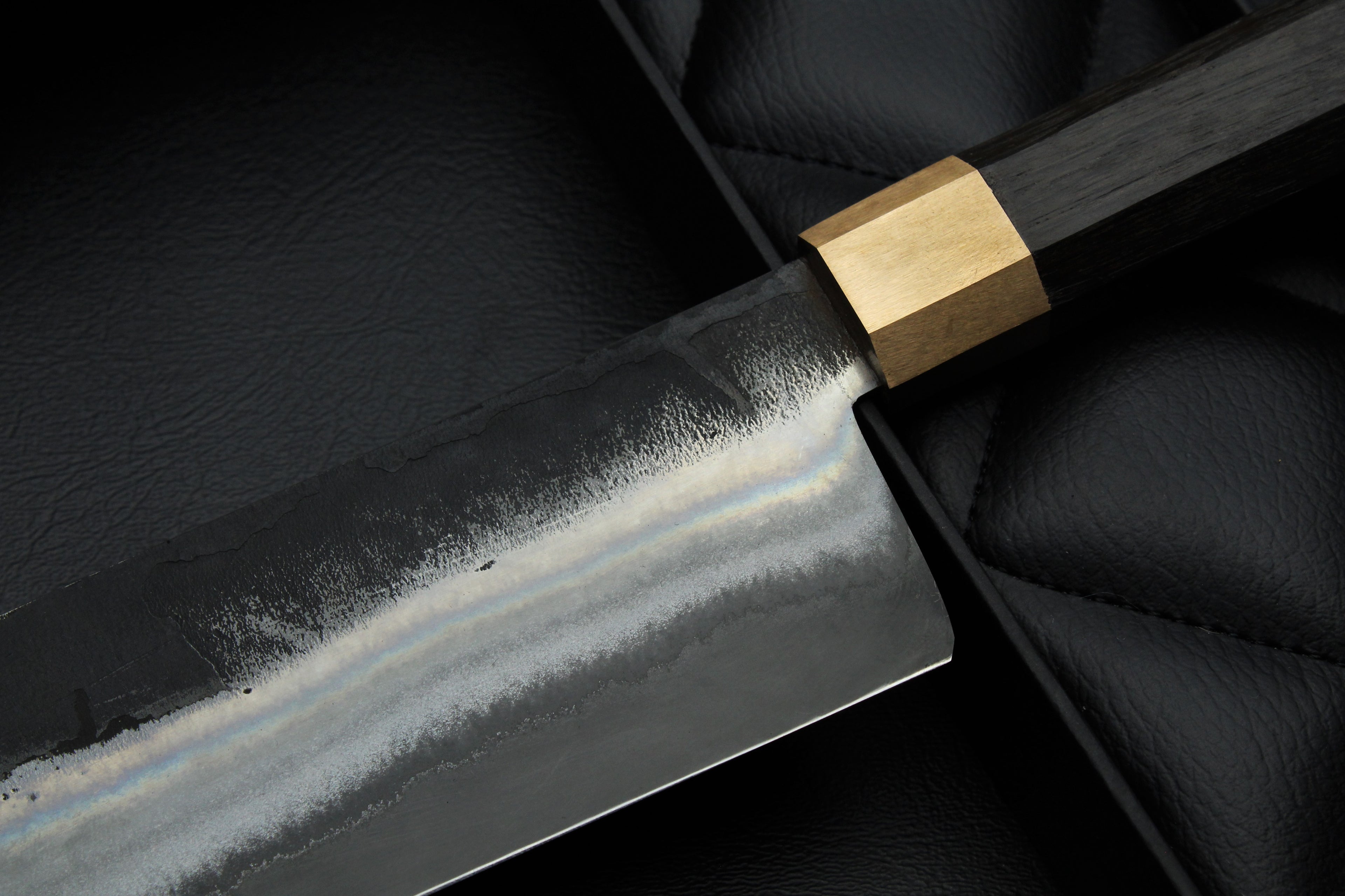 Knife Nakiri Mooreiche Oktagonal - Lilienstahl