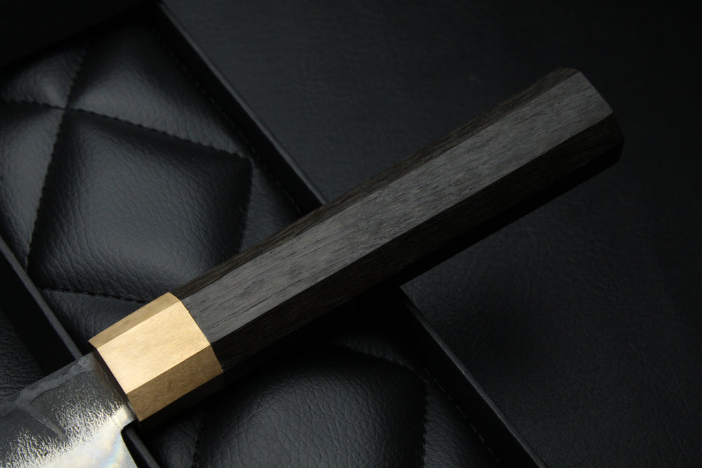 Messer Nakiri Mooreiche Oktagonal - Lilienstahl