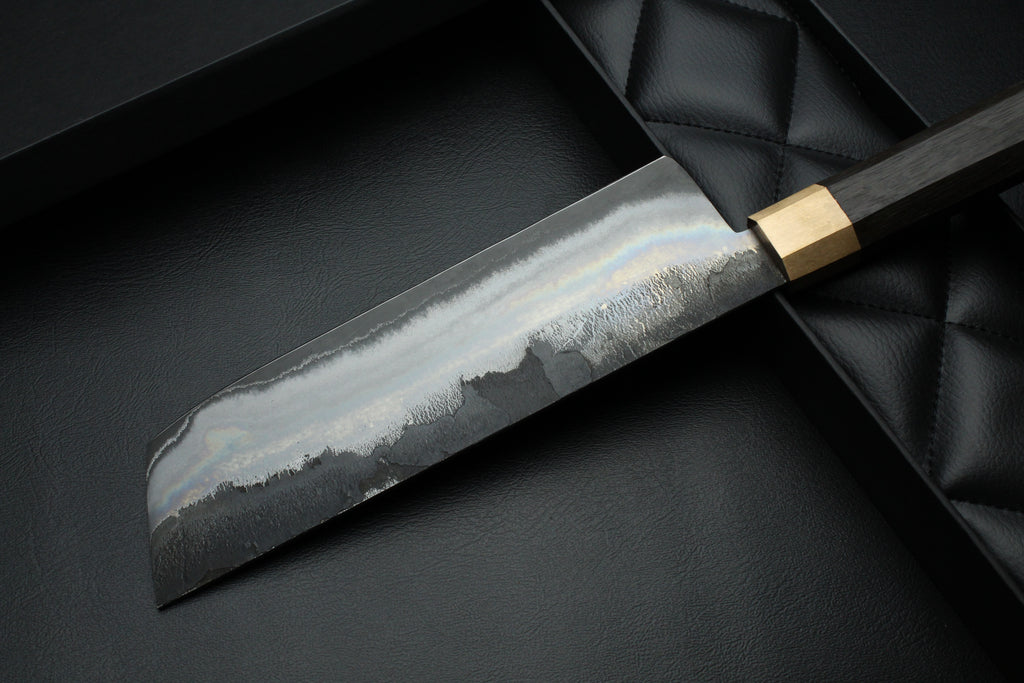 Messer Nakiri Mooreiche Oktagonal - Lilienstahl