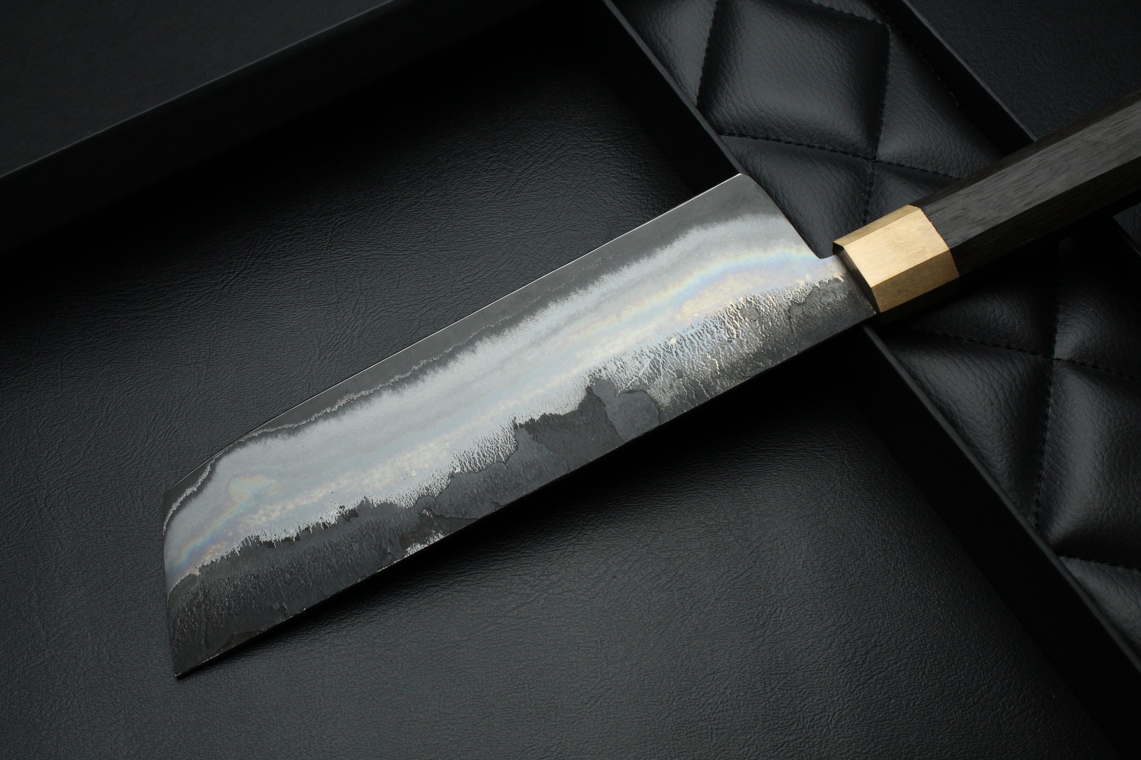 Messer Nakiri Mooreiche Oktagonal - Lilienstahl