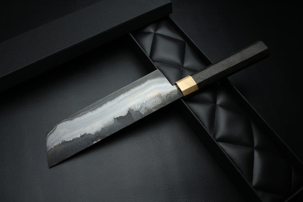 Messer Nakiri Mooreiche Oktagonal - Lilienstahl