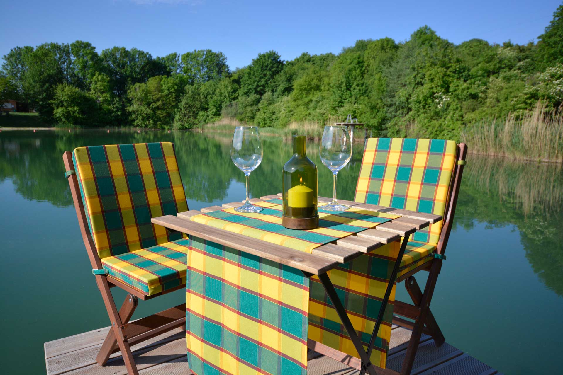 Oil Lamp Ino Wood Green - Candola