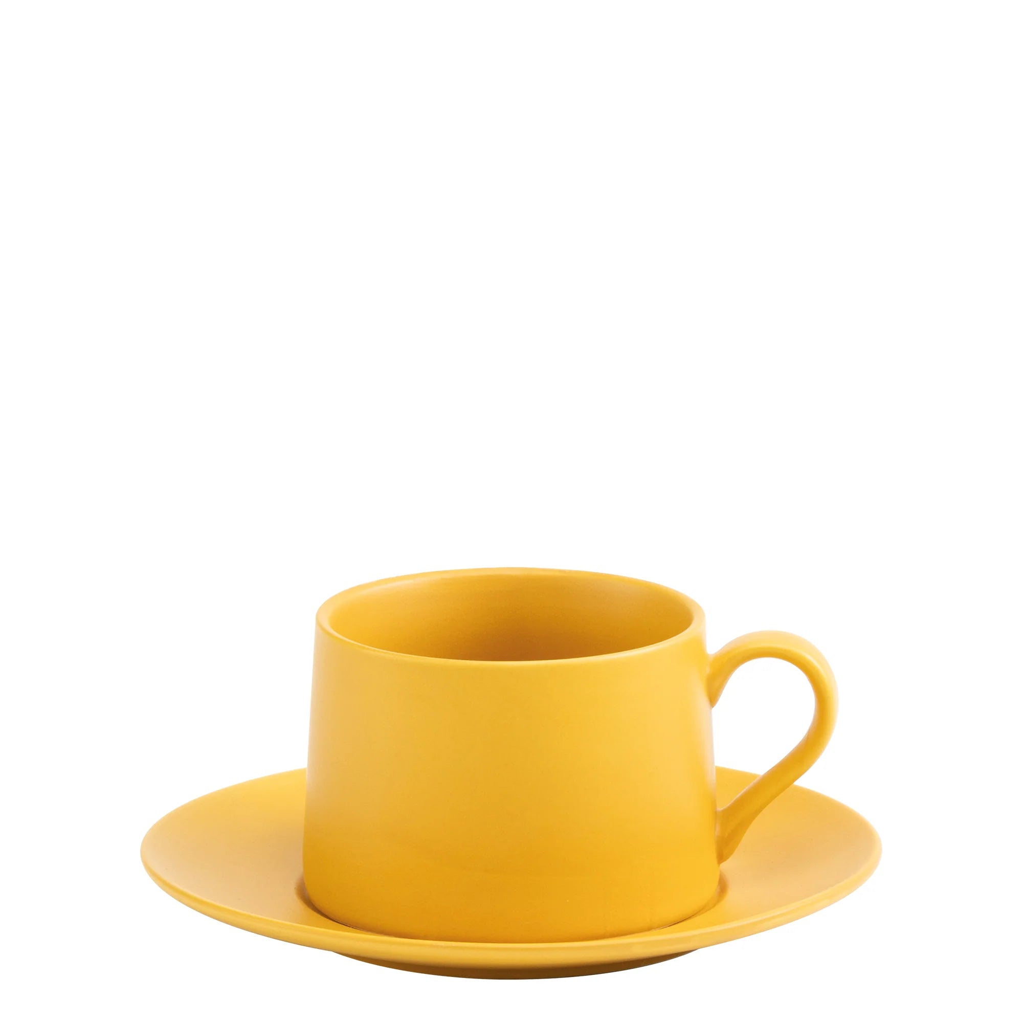 Tea cup and saucer yellow Levante - Zafferano