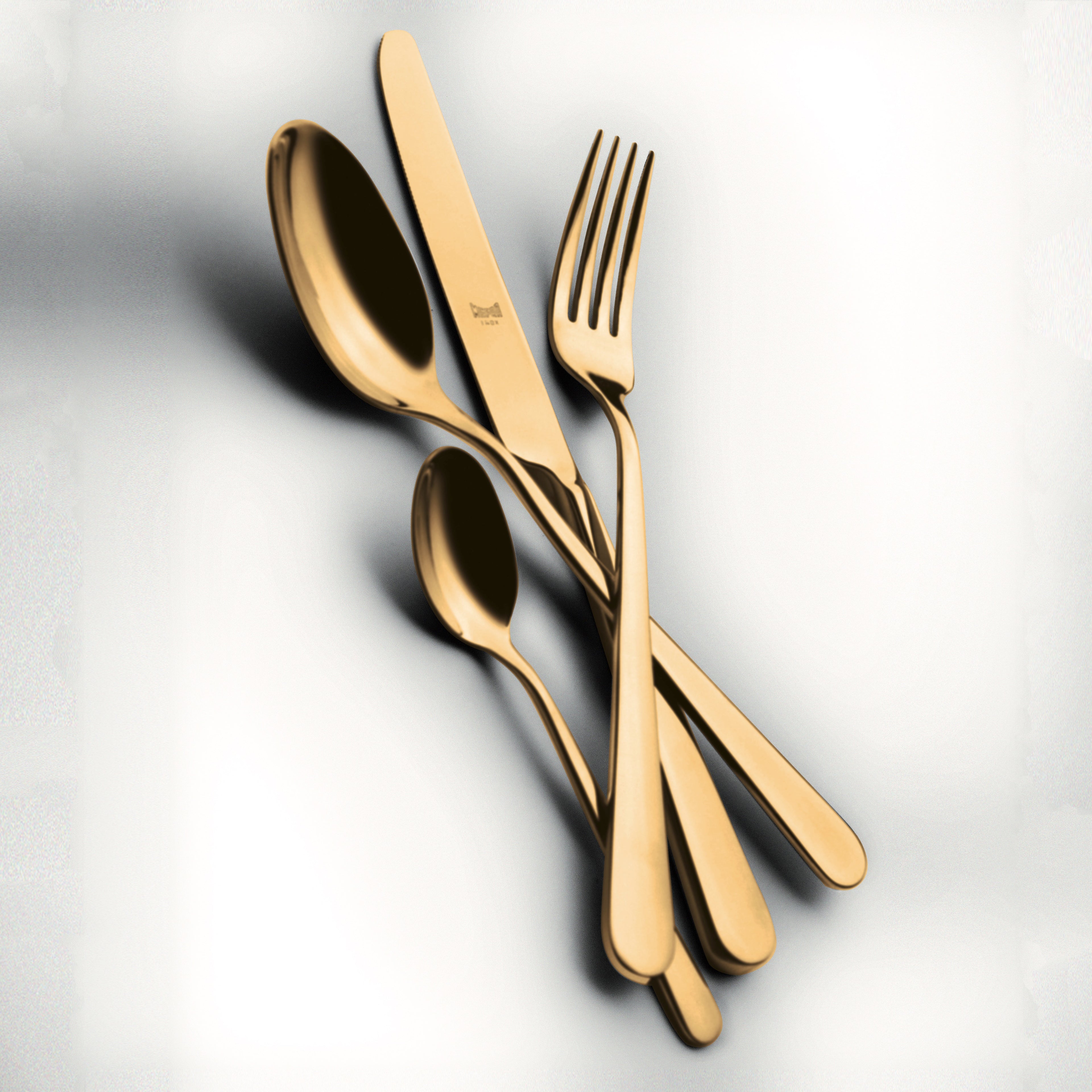 Cutlery set of 24 Stoccolma Pvd Gold Ice - Mepra