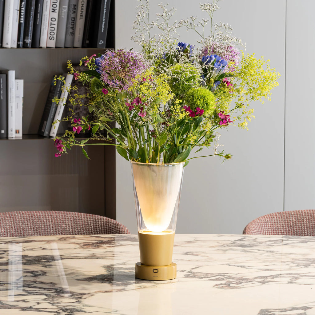 Vase table lamp Soffio - Zafferano