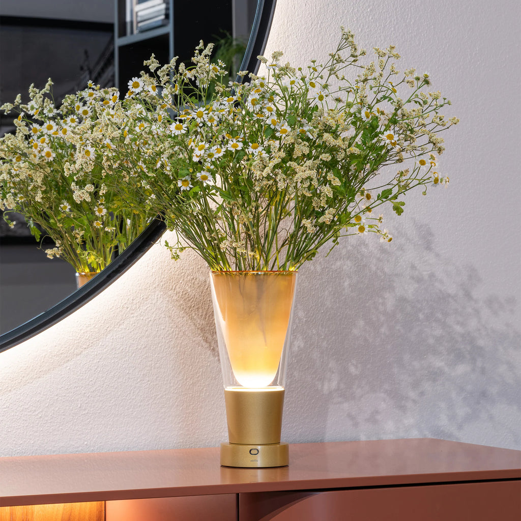 Vase table lamp Soffio - Zafferano