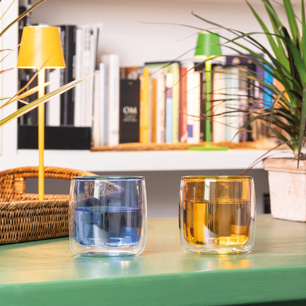 Doppelglas Tumbler blau No Bilia - Zafferano