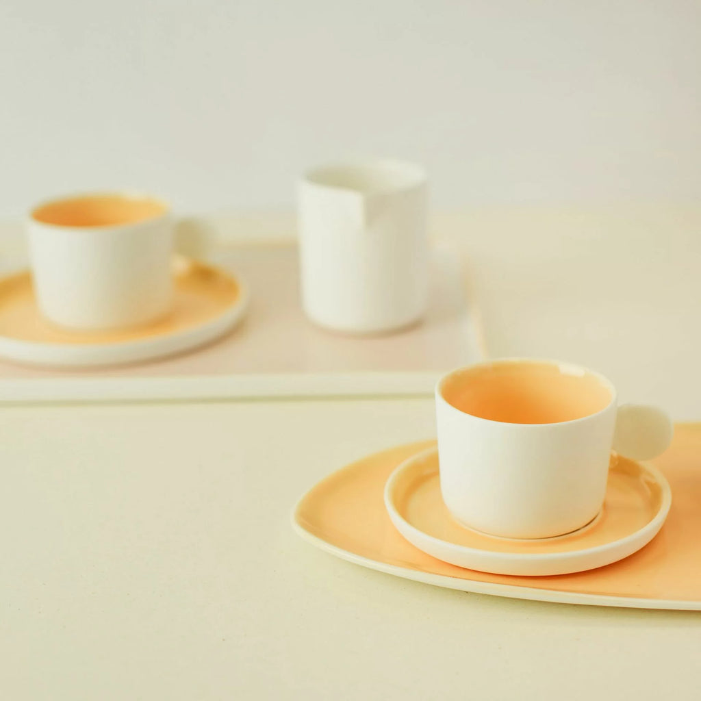 Saucer for tea/coffee cup salmon Eter - Verlo