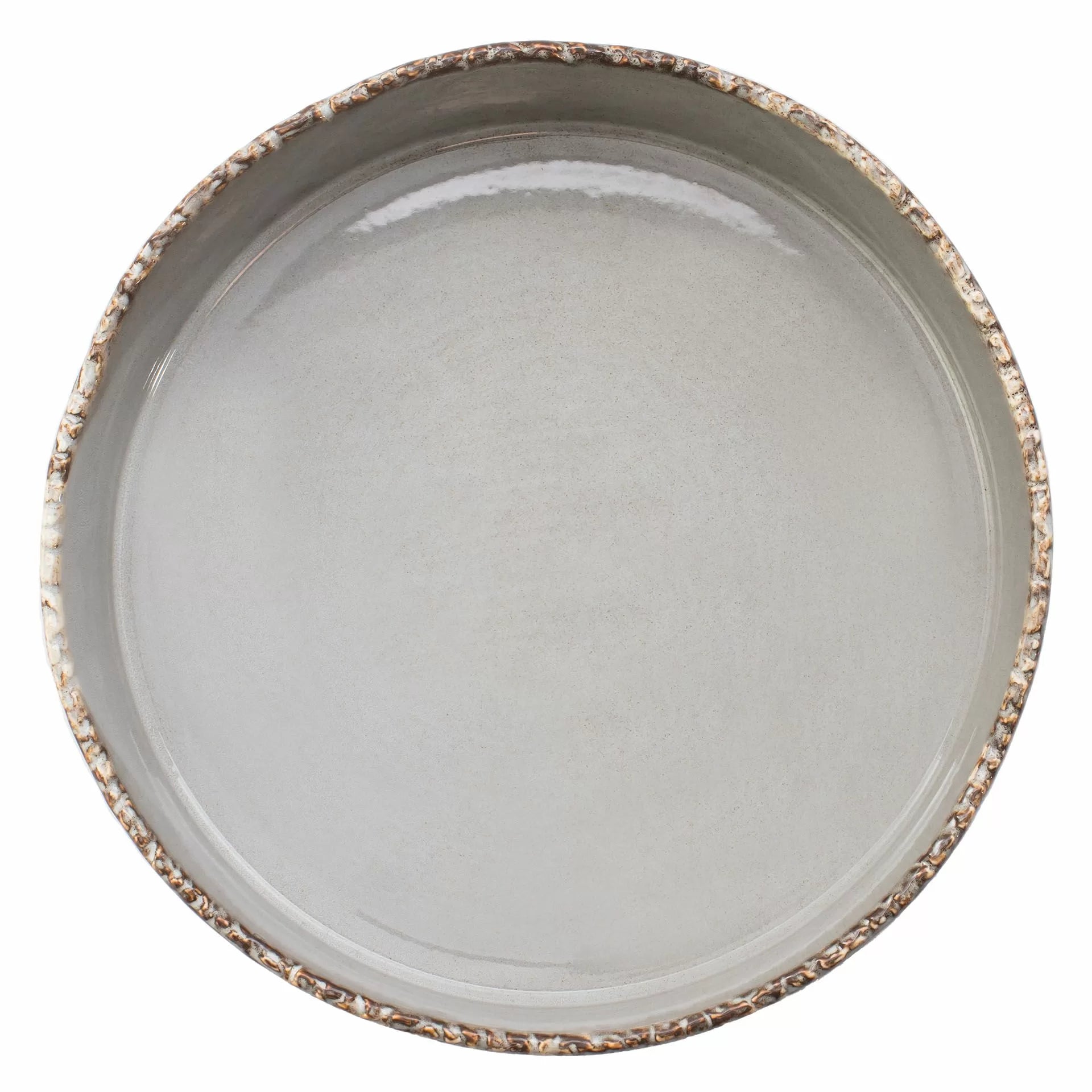 Round flat plate 20.5cm Samto gray - Verlo