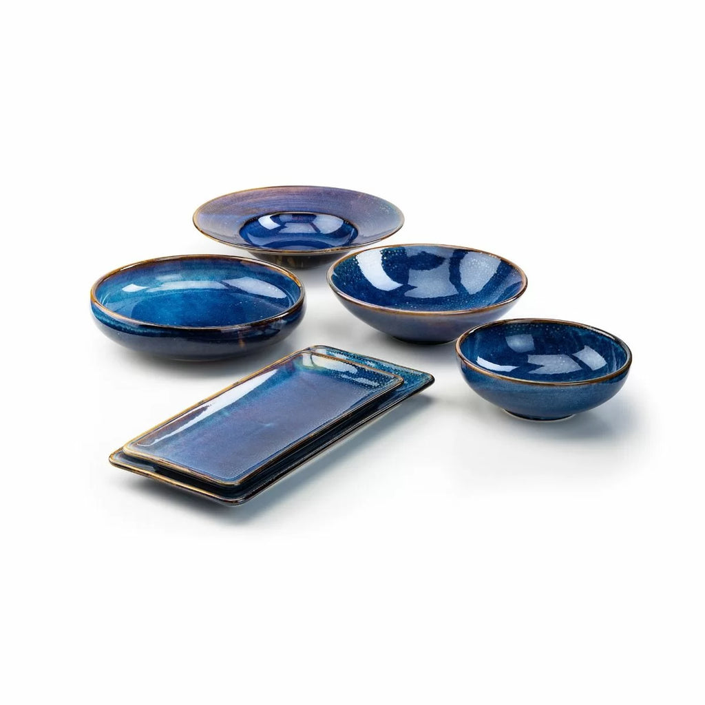 Plat rectangulaire 30,5x14 cm Deep Blue - Verlo